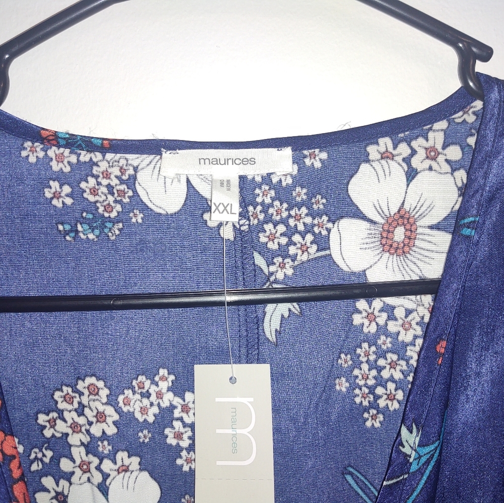 Maurices Floral Wrap Dress - Picture 3 of 4